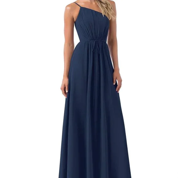 azazie navy blue dress Azazie Zeya